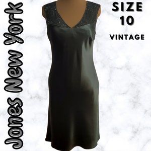 Jones New York Women's Black Beaded Dress Size 10